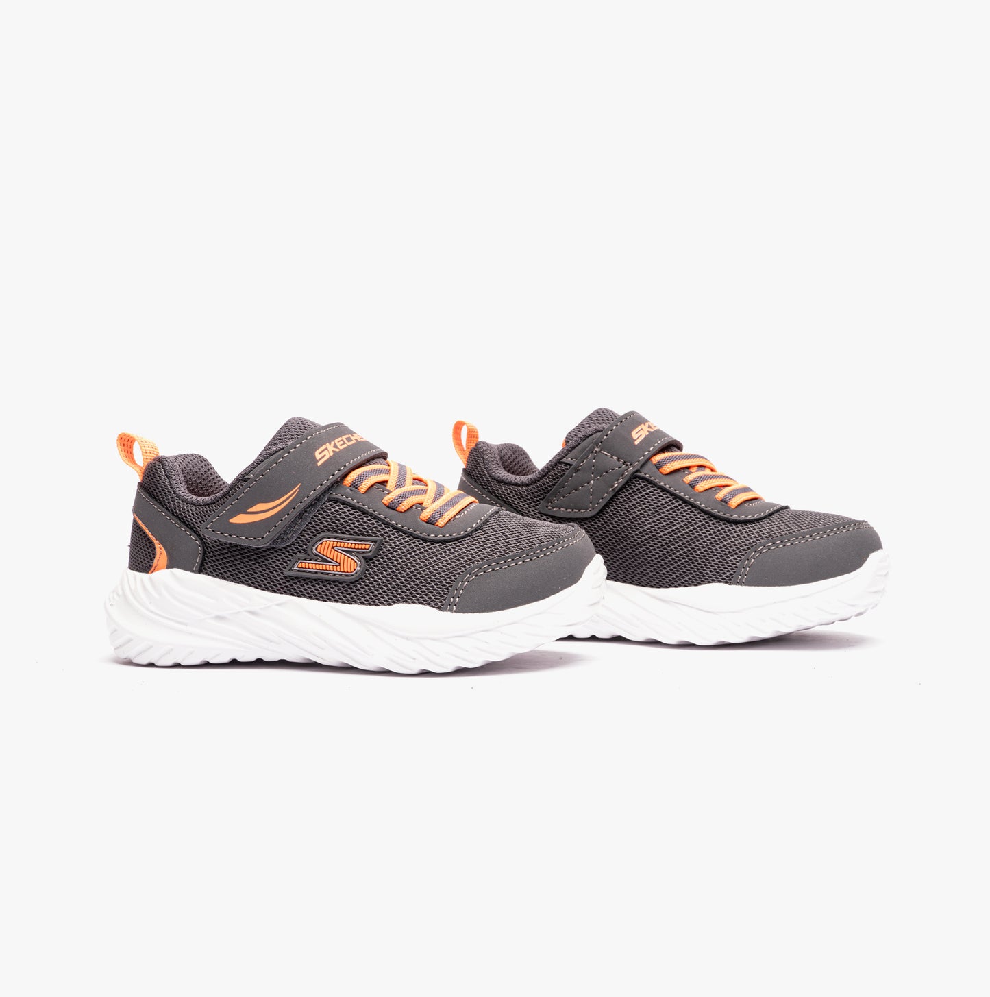 Skechers 407308N/CCOR NITRO SPRINT-ROWZER Boys Sneaker Charcoal/Orange