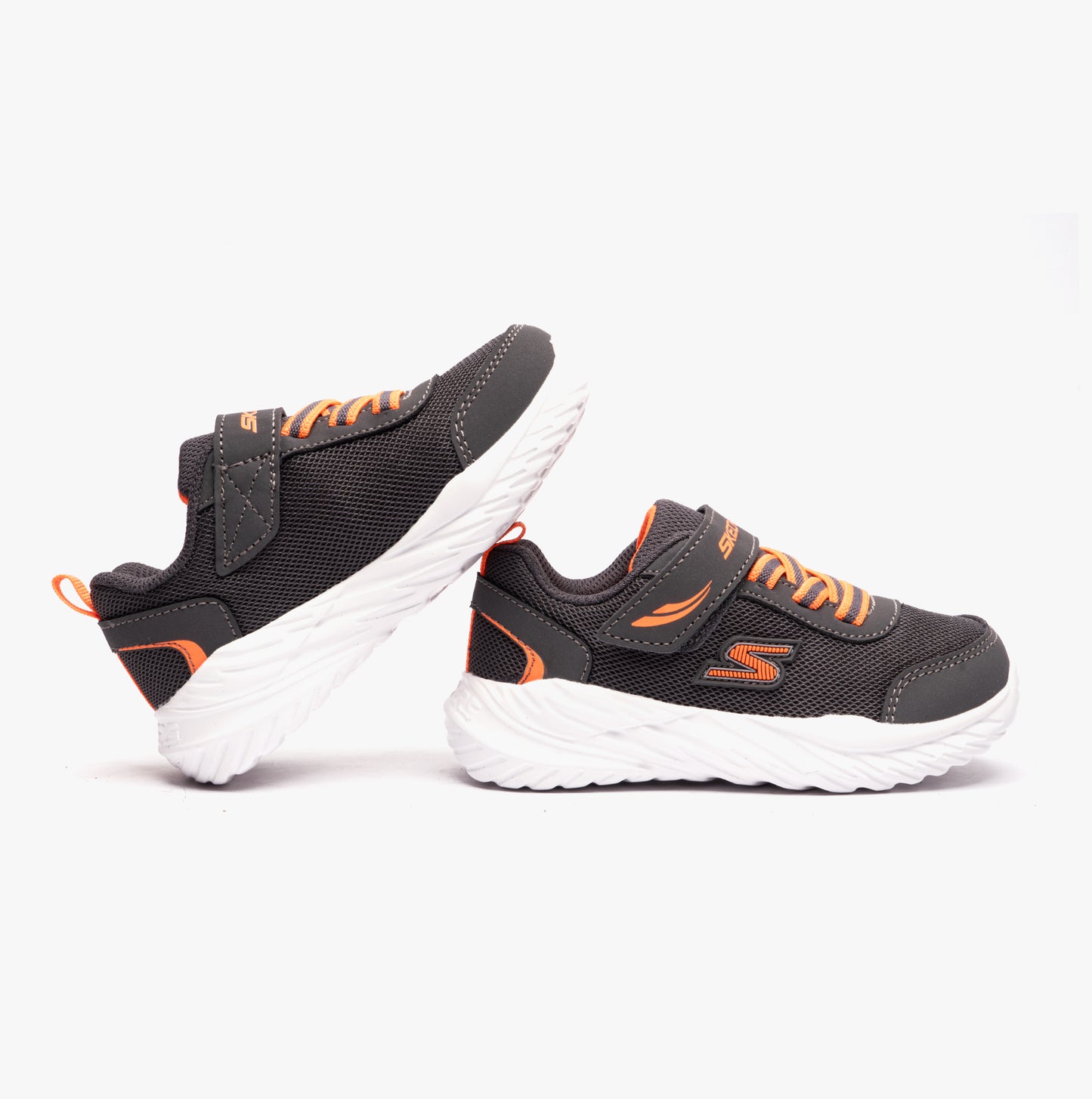 Skechers 407308N/CCOR NITRO SPRINT-ROWZER Boys Sneaker Charcoal/Orange