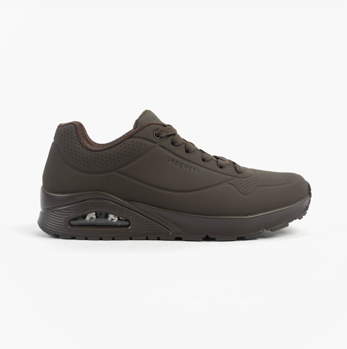 Skechers 52458/CHOC UNO - STAND ON AIR Mens Trainers Chocolate