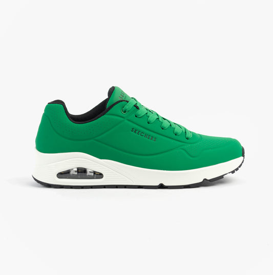 Skechers 52458/GRW UNO - STAND ON AIR Mens Trainers Green White