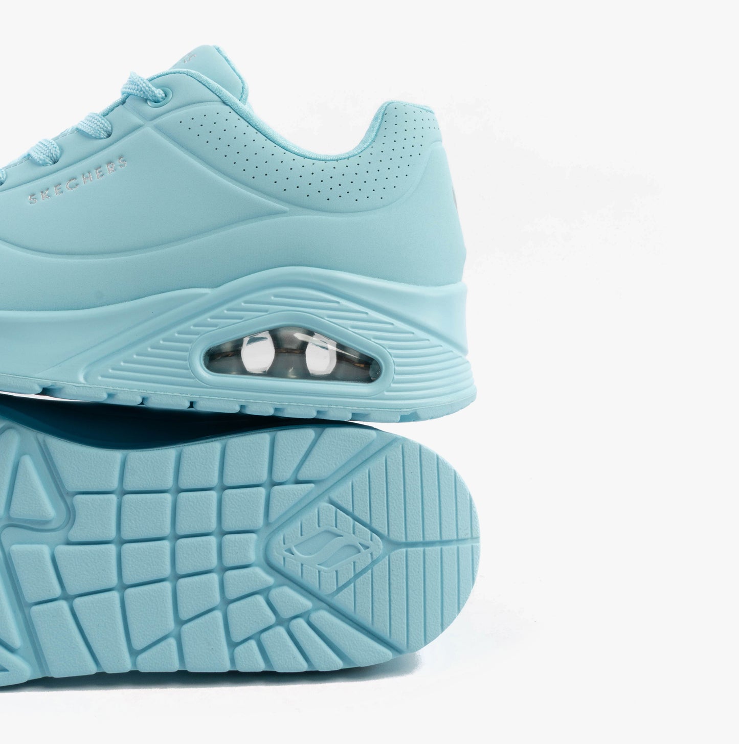 Skechers 73690/LTBL UNO - STAND ON AIR Womens Trainers Light Blue