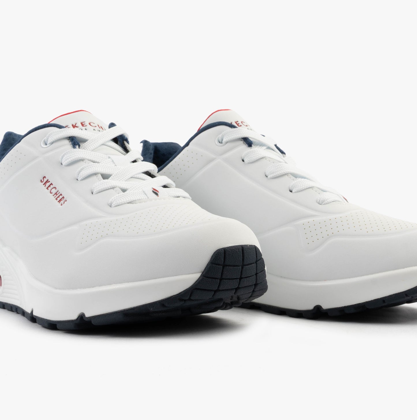Skechers 73690/WNVR UNO - STAND ON AIR Womens Trainers White/Red
