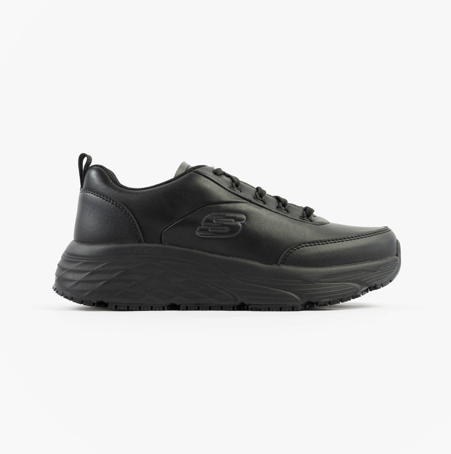 Skechers Work MAX CUSHIONING ELITE SR - KAJUS Womens Safety Trainers Black