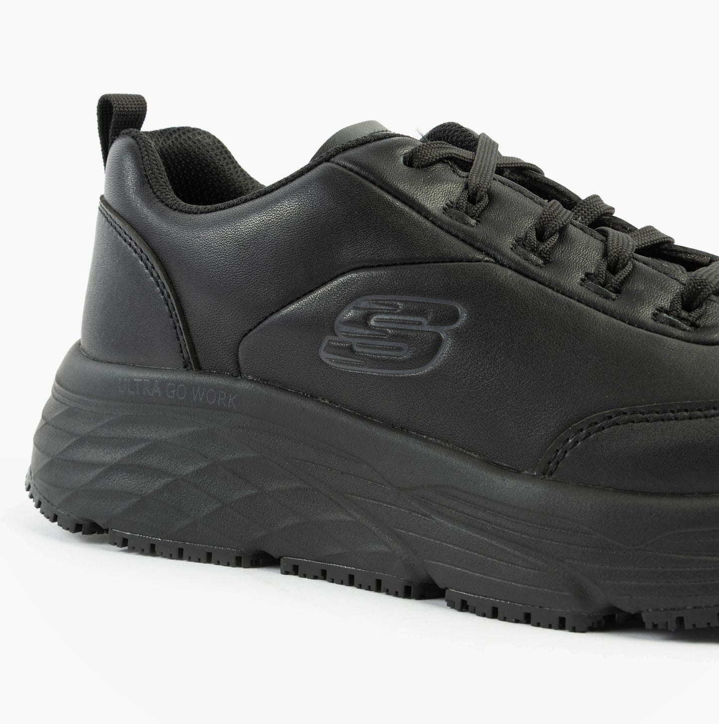 Skechers Work MAX CUSHIONING ELITE SR - KAJUS Womens Safety Trainers Black