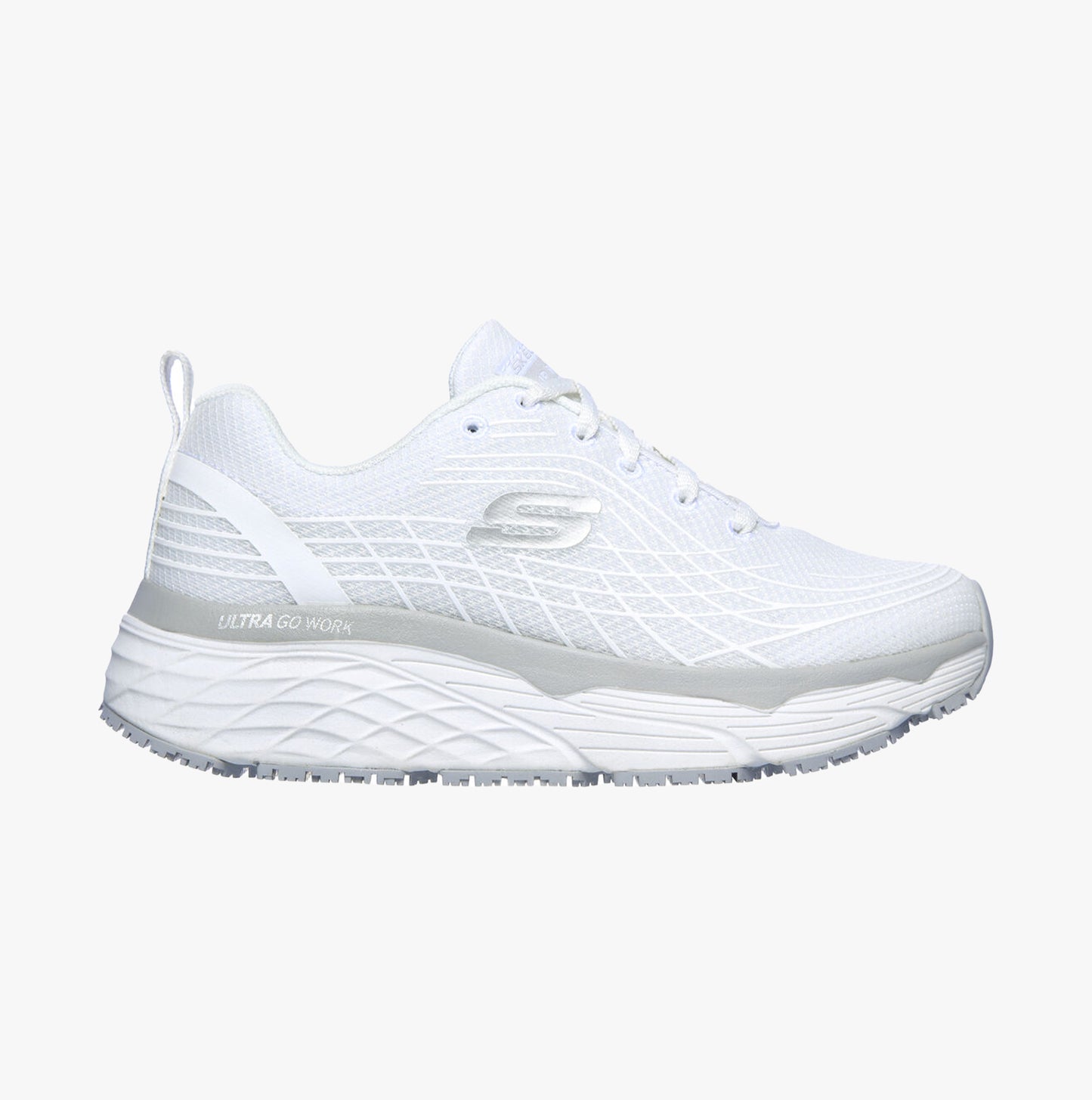 Skechers Work 108016EC MAX CUSHIONING ELITE SR Womens Occupational Trainers White