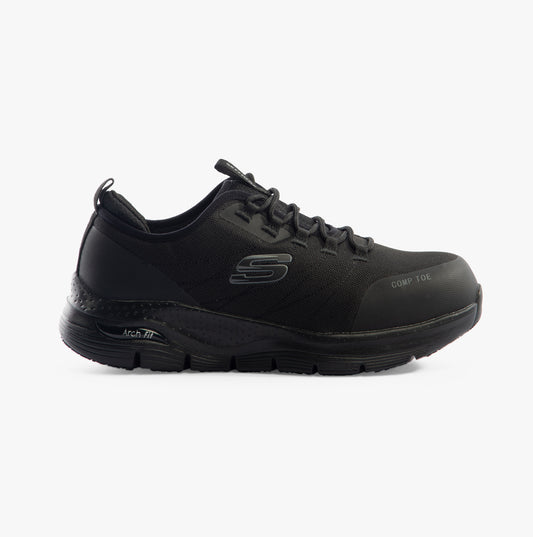 Skechers Work 108075EC ARCH FIT SR - EBINAL Womens Safety Trainers Black