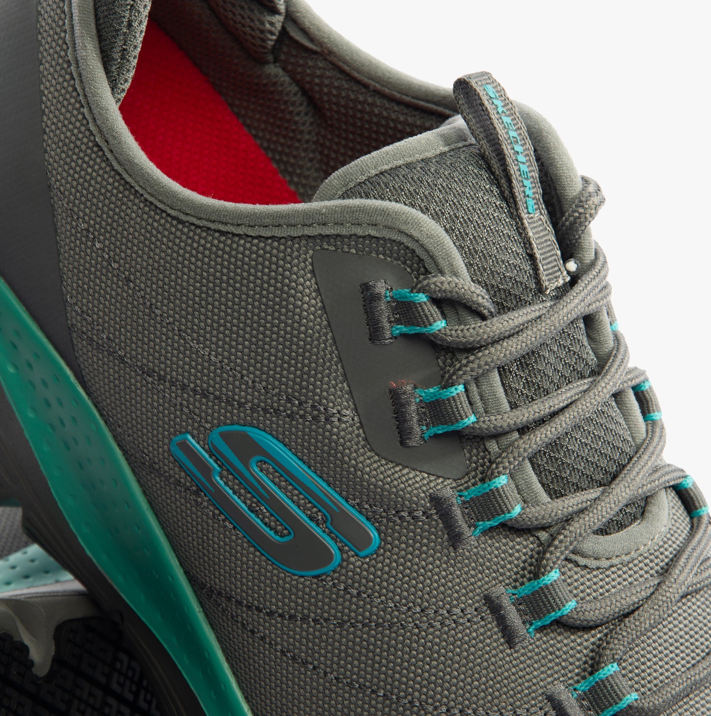 Skechers Work 108075EC ARCH FIT SR - EBINAL Womens Safety Trainers Grey/Aqua