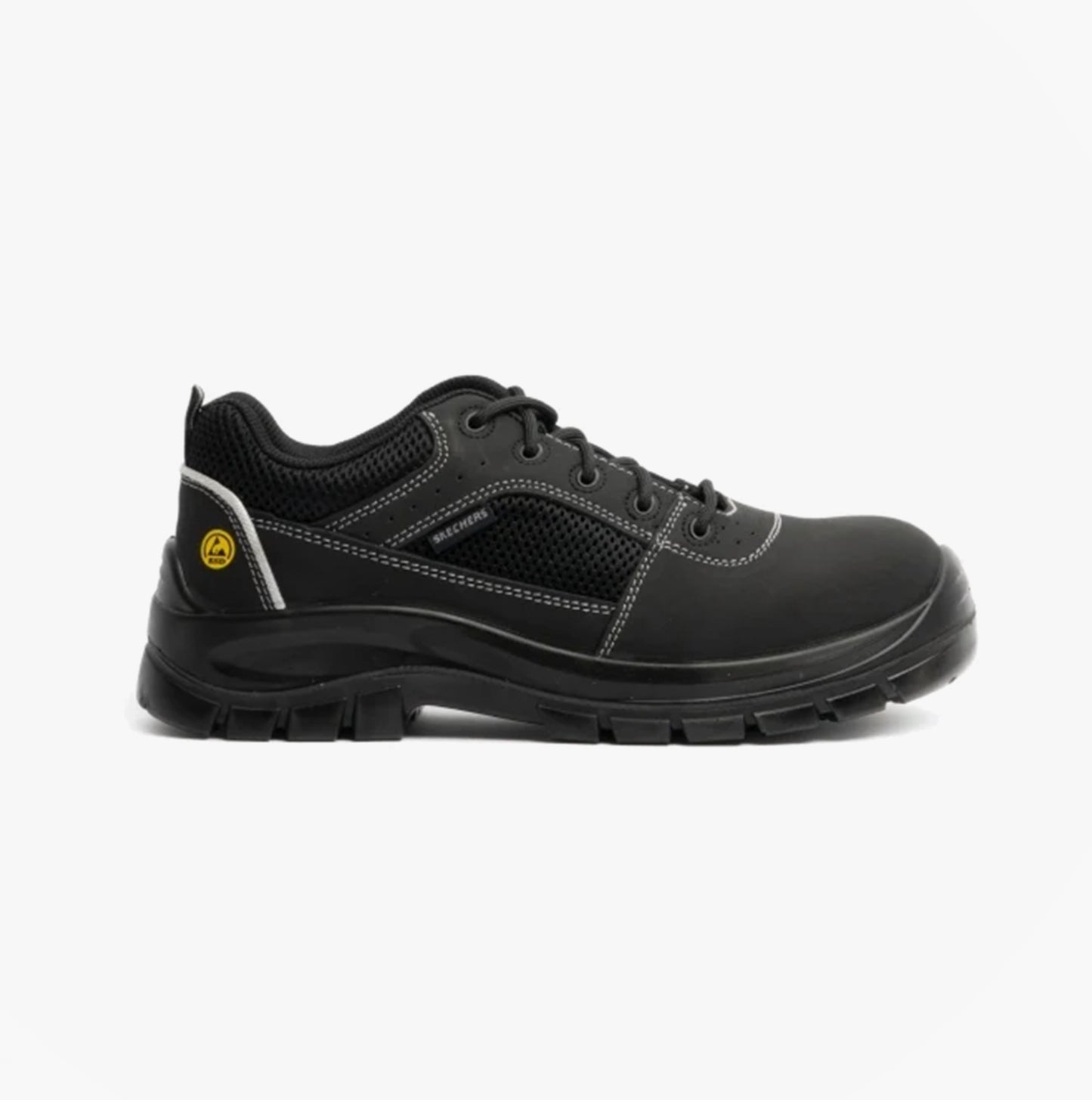 Skechers Work 200001EC TROPHUS Mens Safety Trainers Black