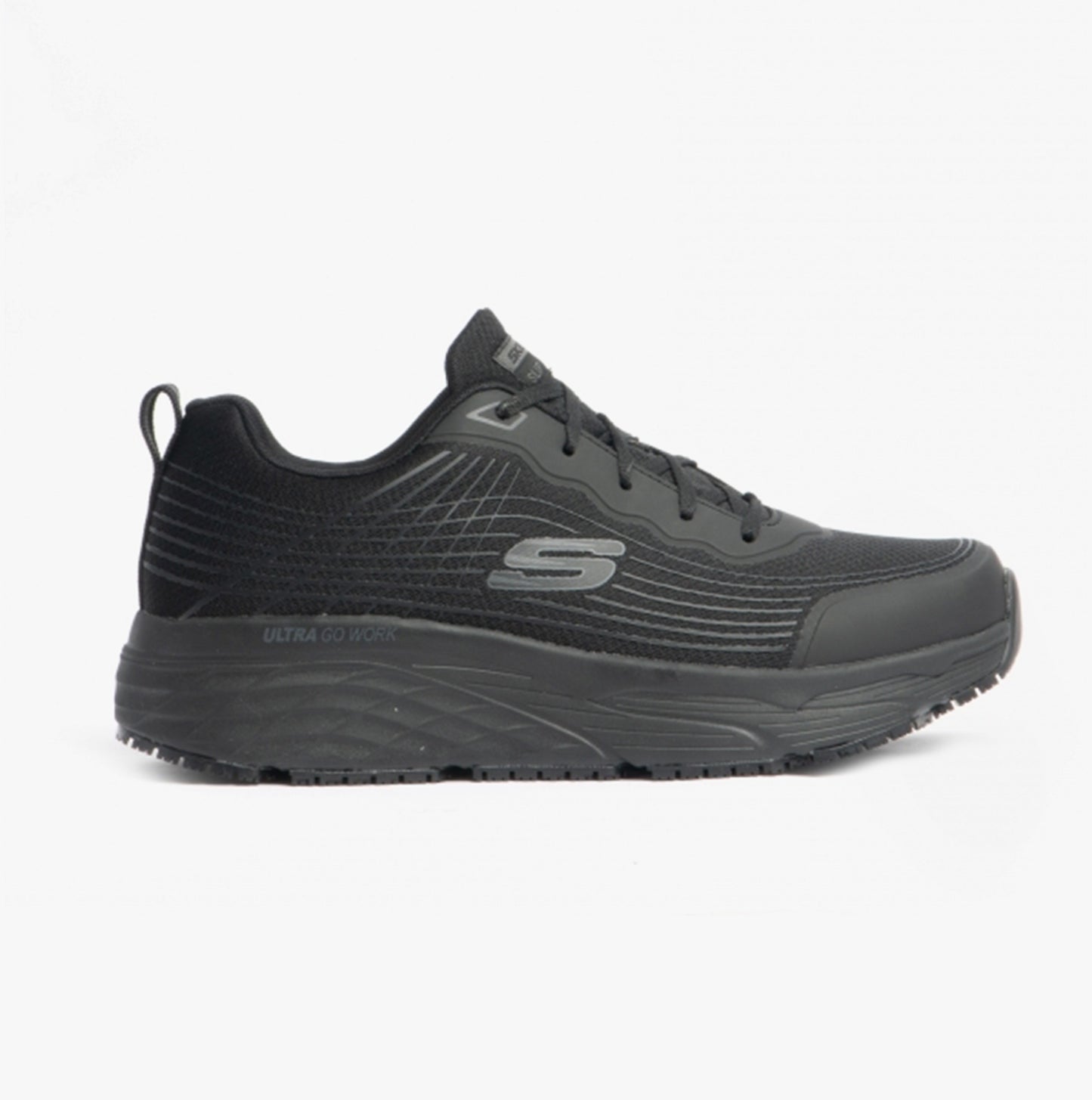 Skechers Work 200021EC MAX CUSHIONING ELITE - RYTAS SR Mens Occupational Trainers Black