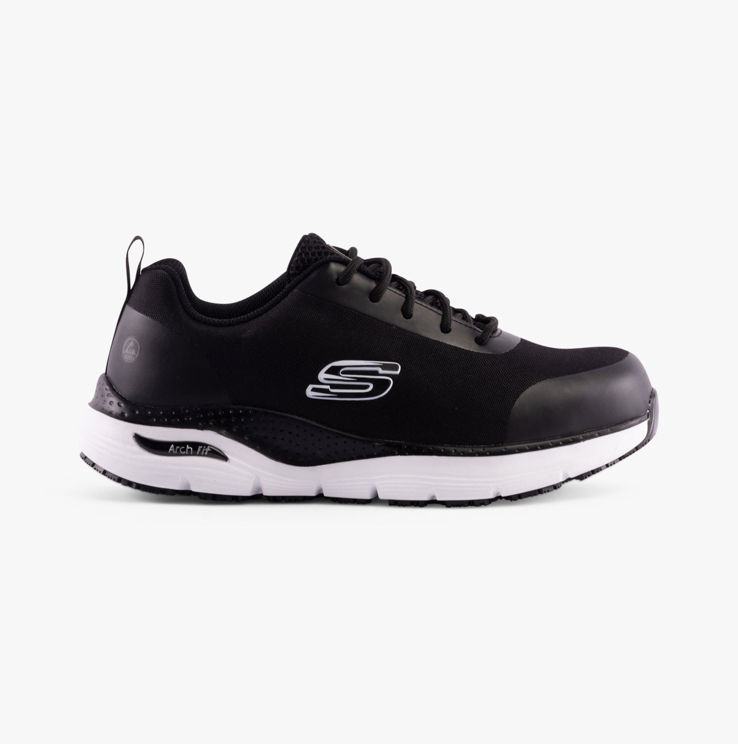 Skechers Work 200086EC ARCH FIT SR - RINGSTAP Mens Safety Trainers Black/White