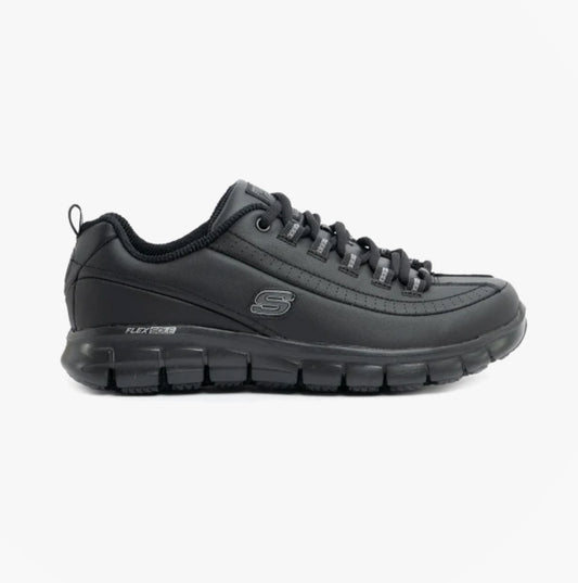 Skechers Work 76550EC SURE TRACK TRICKEL SR Womens Occupational Shoes Black