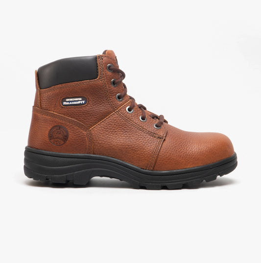 Skechers Work 77009EC WORKSHIRE Mens Safety Boots Brown