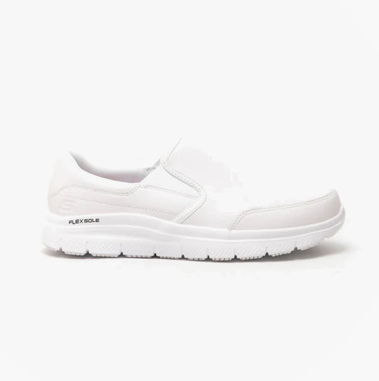 Skechers Work 77071EC FLEX ADVANTAGE- BRONWOOD SR Mens Occupational Shoes White