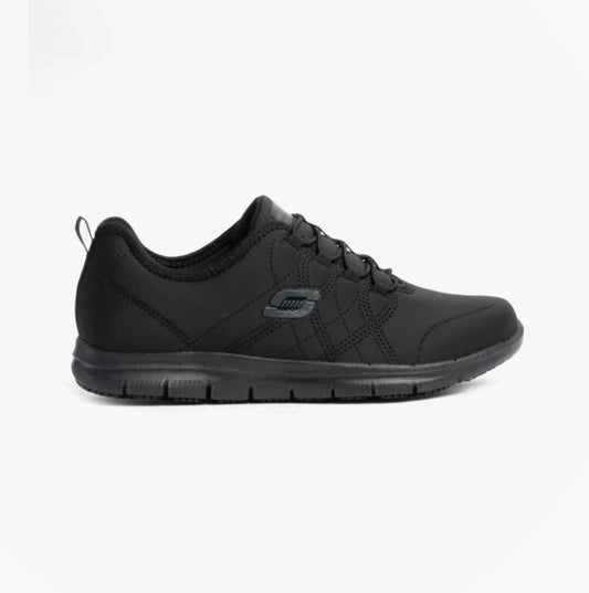 Skechers Work 77211EC GHENTER - SRELT SR Womens Occupational Trainers Black