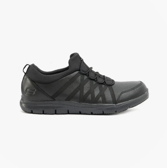 Skechers Work 77283EC GHENTER SR Womens Occupational Trainers Black