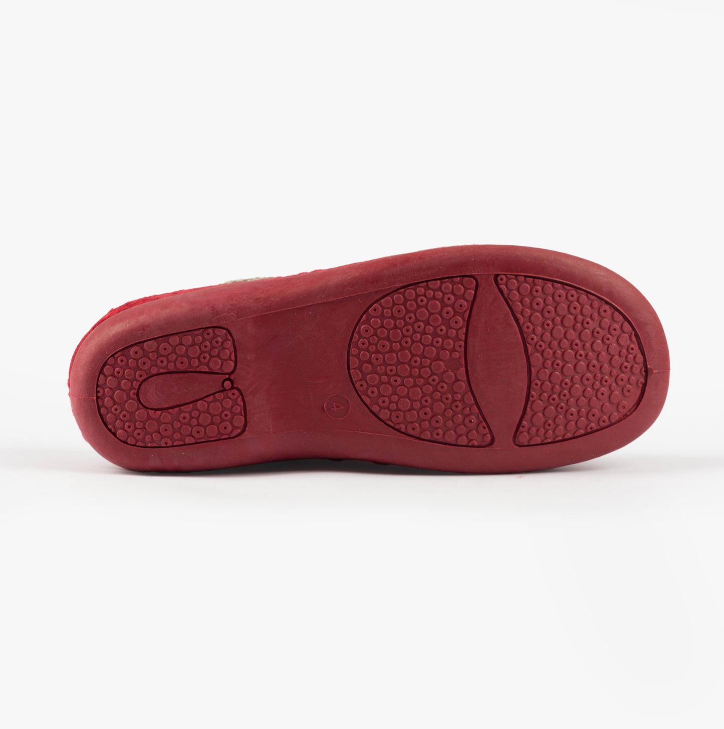 Sleepers SOPHIE Womens Textile Polka Dot Full Slippers Burgundy