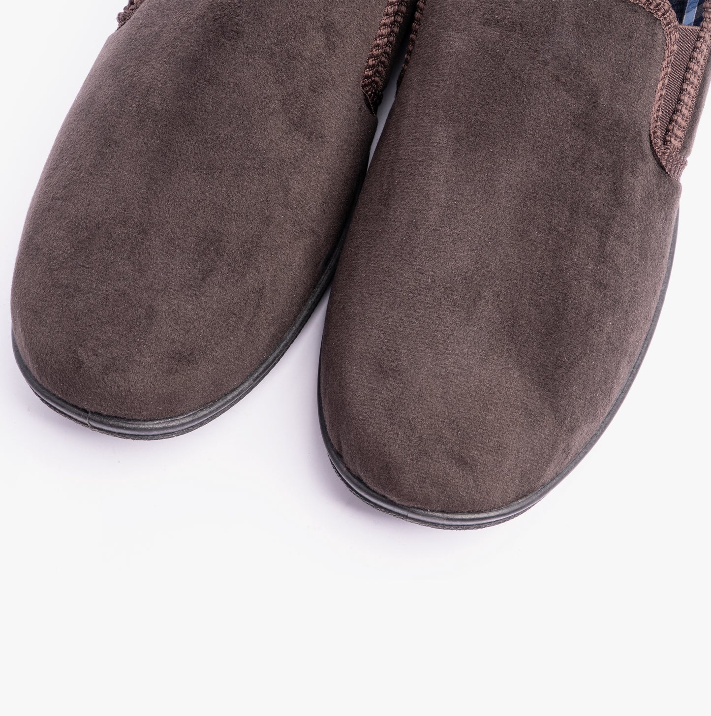 Sleepers WILSON Brown Mens Plush Velour Twin Gusset Slipper