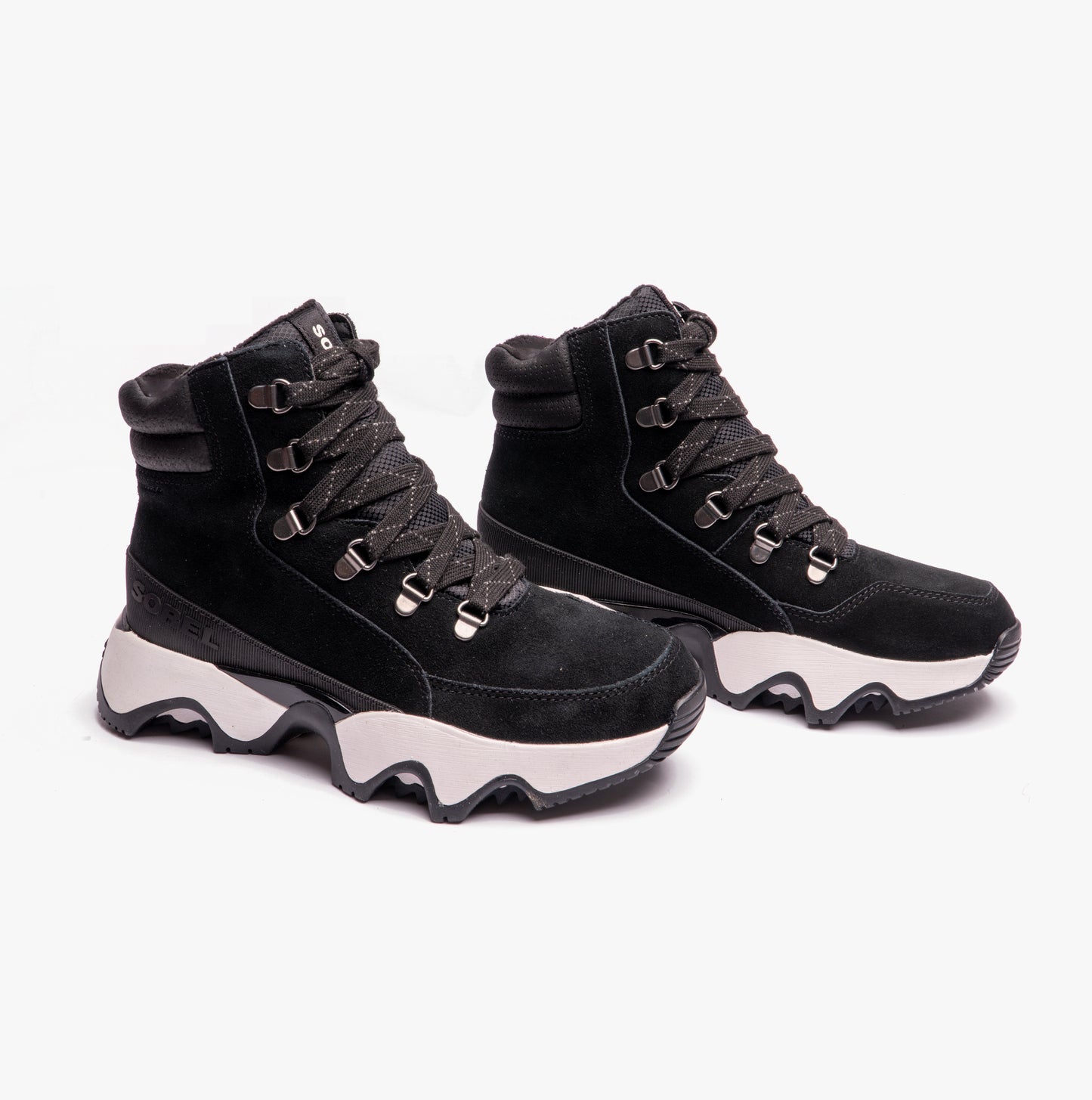 Sorel KINETIC IMPACT CONQUEST WP Womens Snow Boots Black/Sea Salt