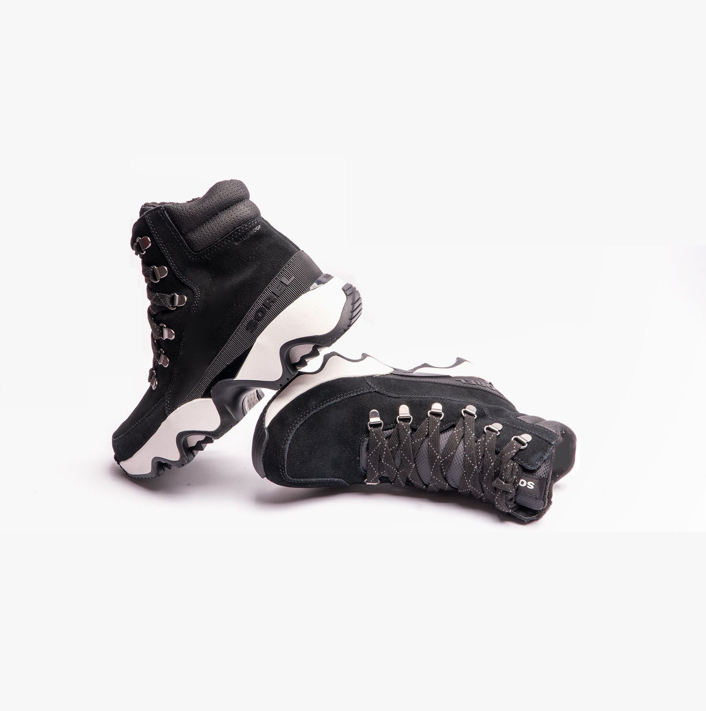 Sorel KINETIC IMPACT CONQUEST WP Womens Snow Boots Black/Sea Salt