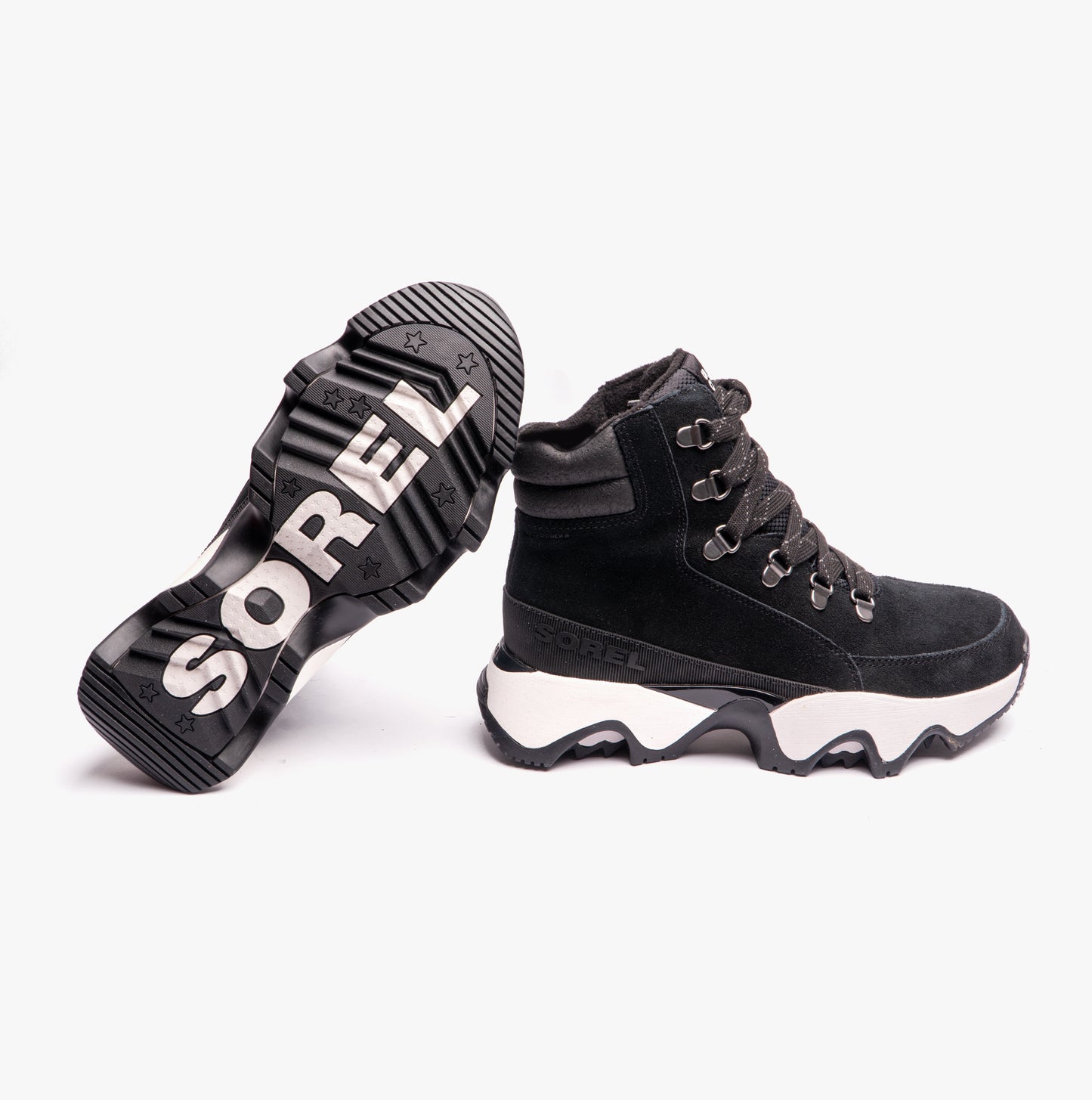 Sorel KINETIC IMPACT CONQUEST WP Womens Snow Boots Black/Sea Salt