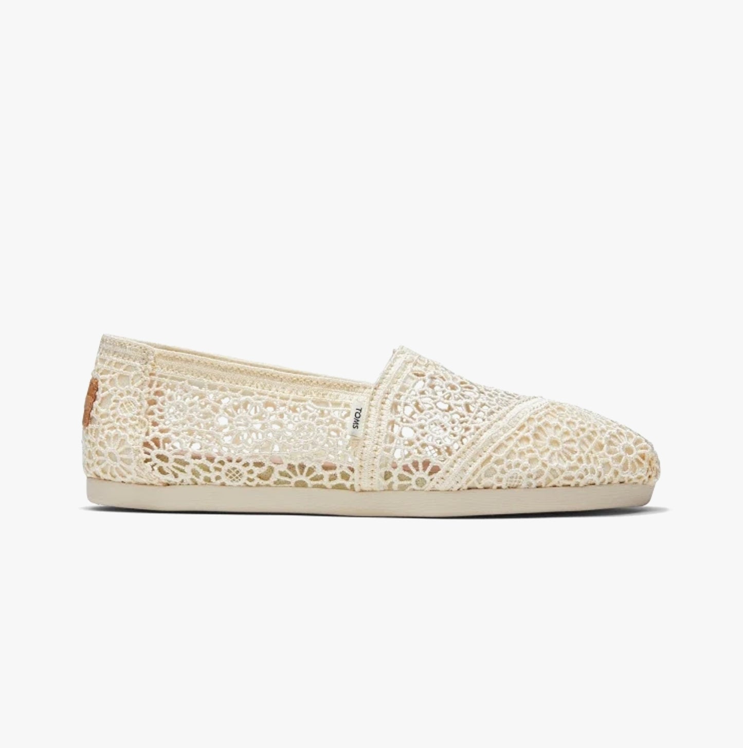 ALPARGATA Womens Crochet Espadrille Natural