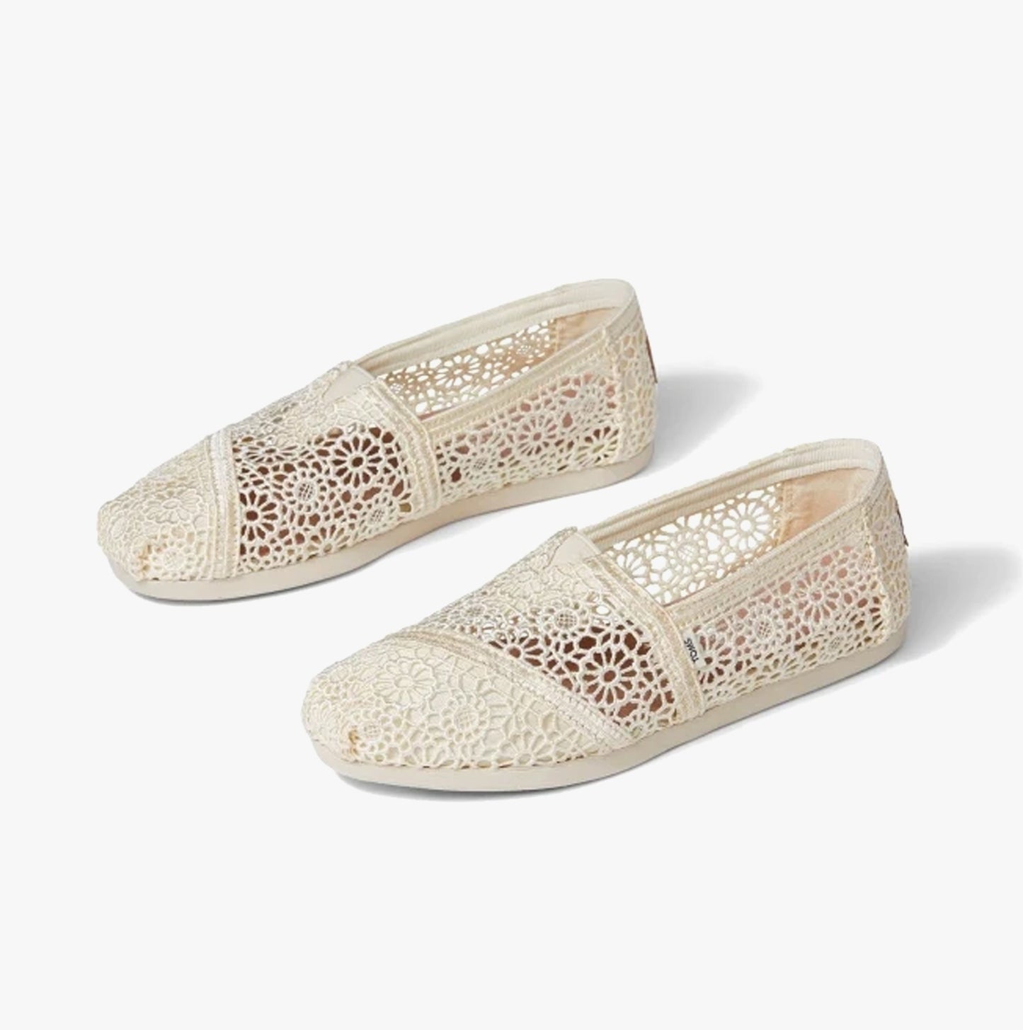 ALPARGATA Womens Crochet Espadrille Natural