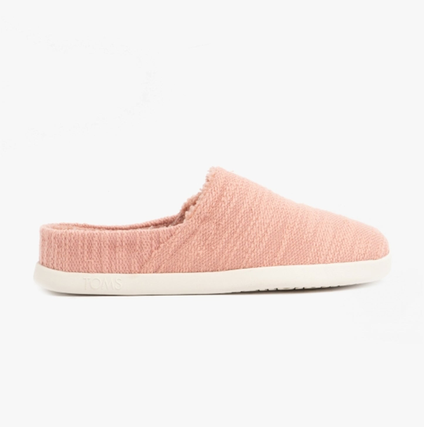 SAGE Womens Cotton Boucle Mule Slippers Pink