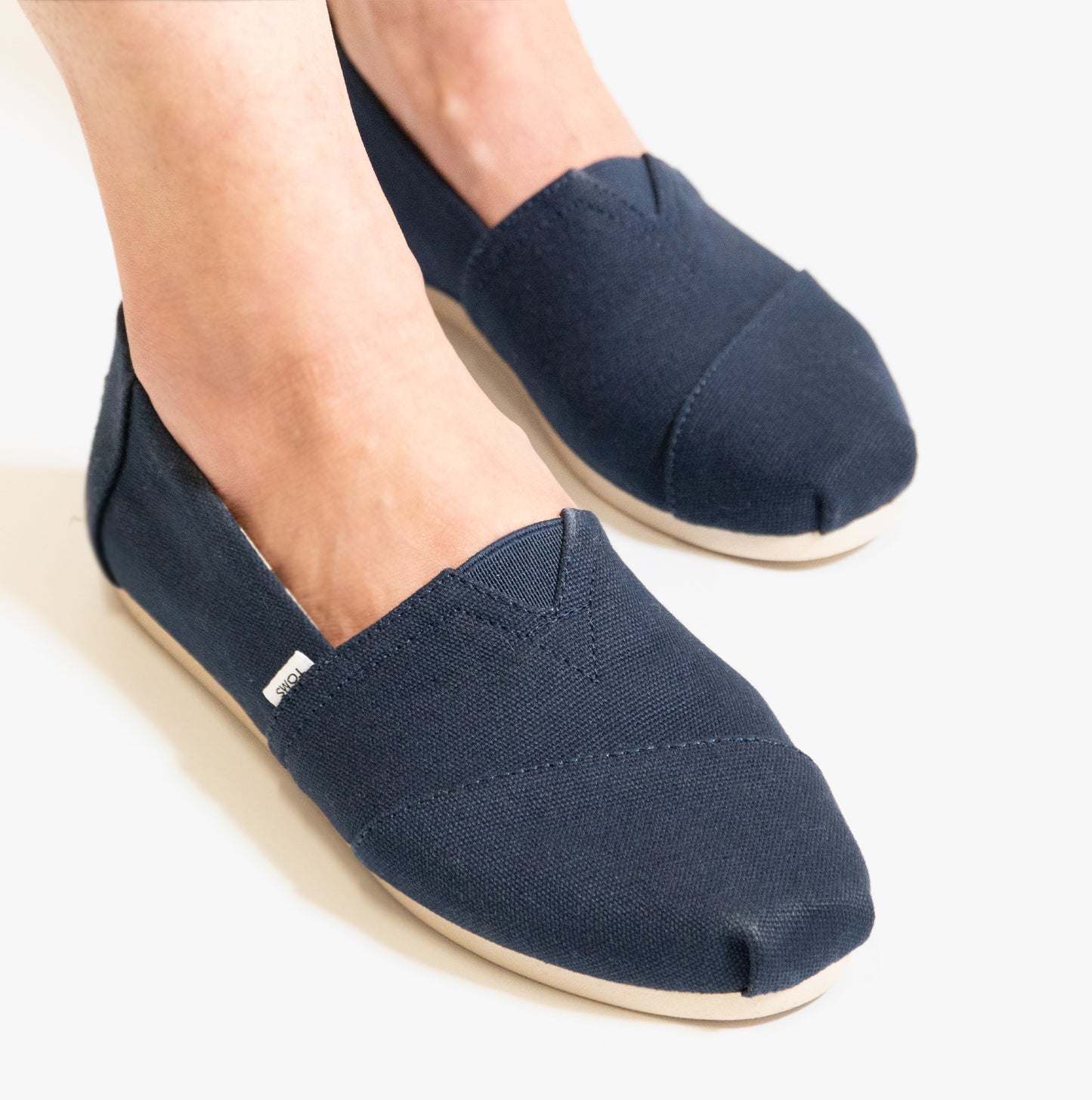ALPARGATA Womens Cotton Espadrille Navy