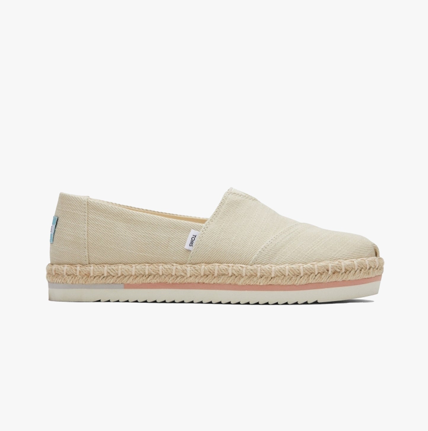 ALPARGATA PLATFORM ROPE Womens Slip-On Canvas Espadrilles Natural