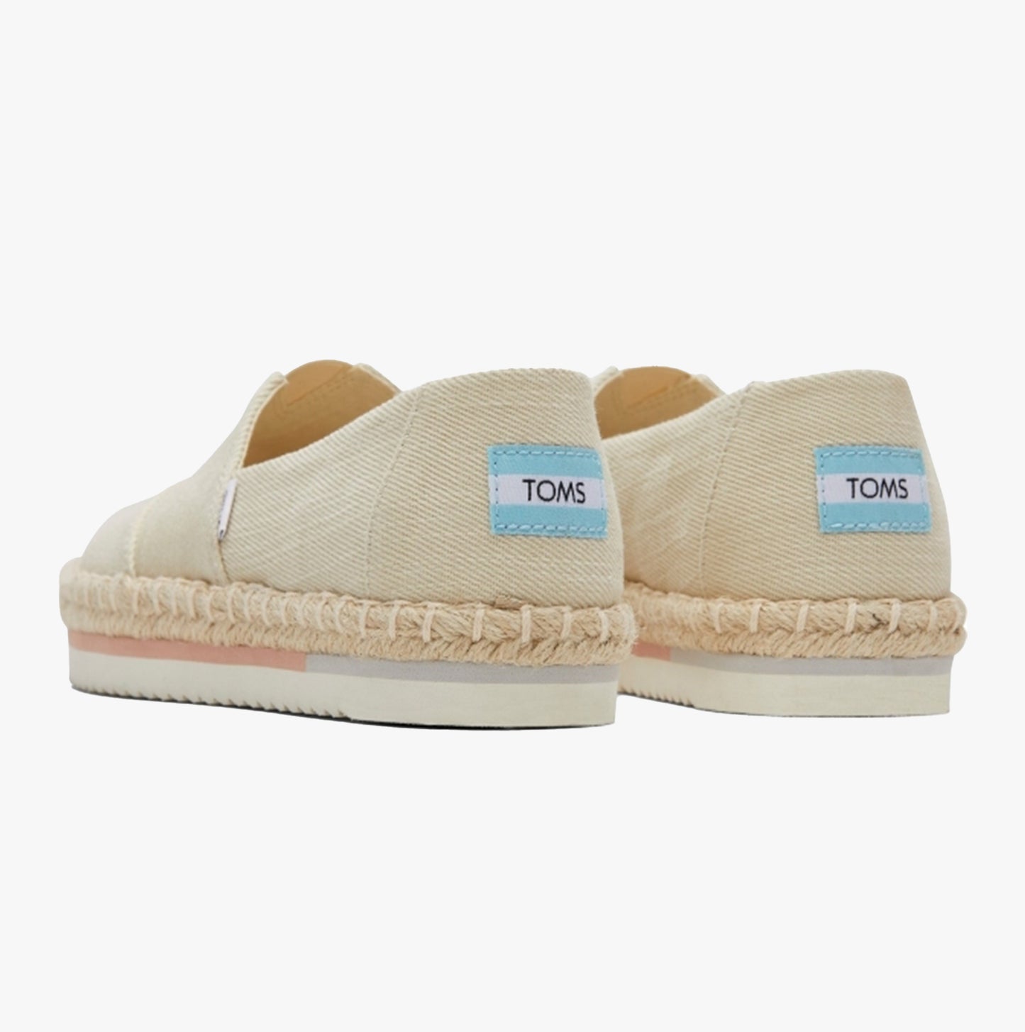 ALPARGATA PLATFORM ROPE Womens Slip-On Canvas Espadrilles Natural