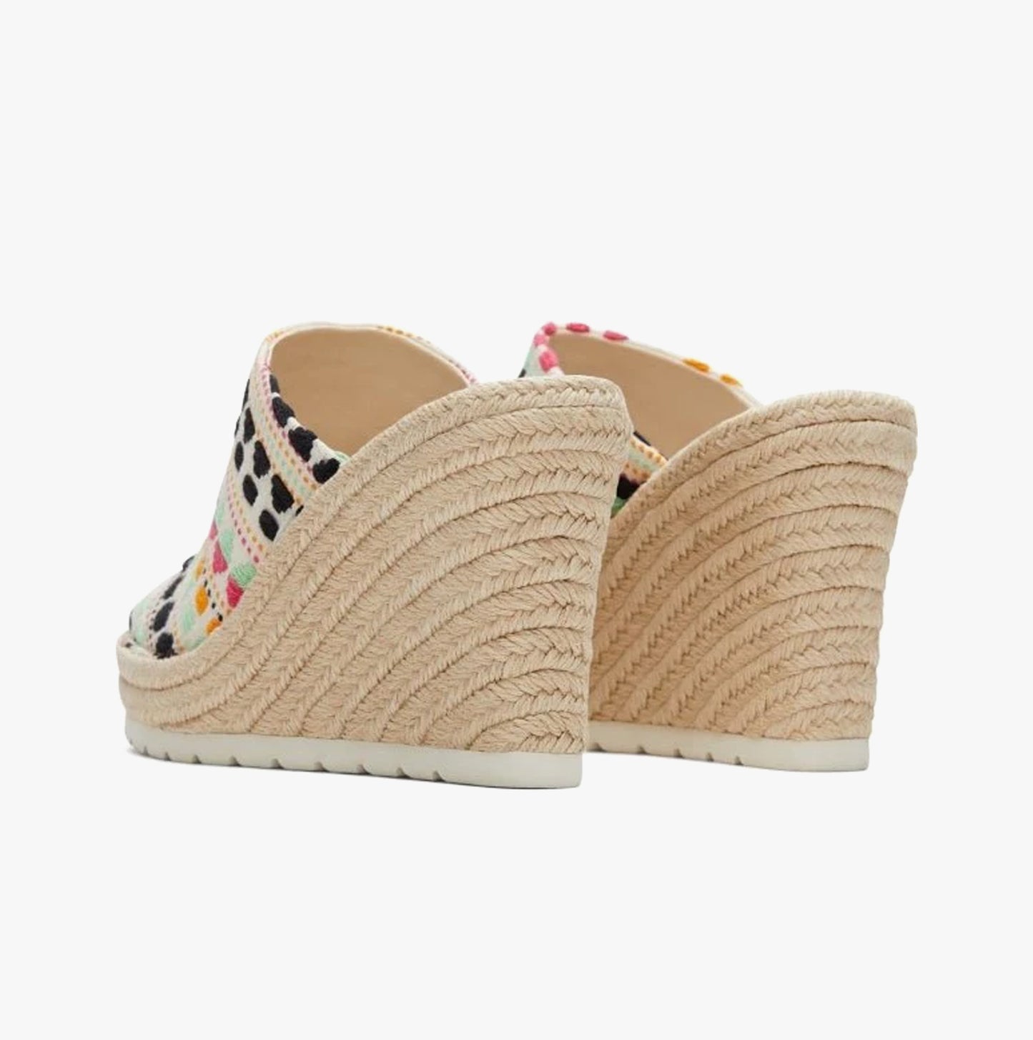 MONICA Womens Slingback Wedge Sandals Natural