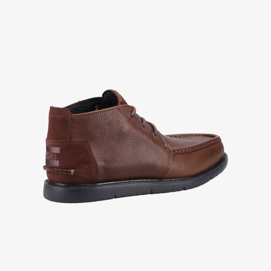 NAVI Mens Leather Chukka Boots Brown