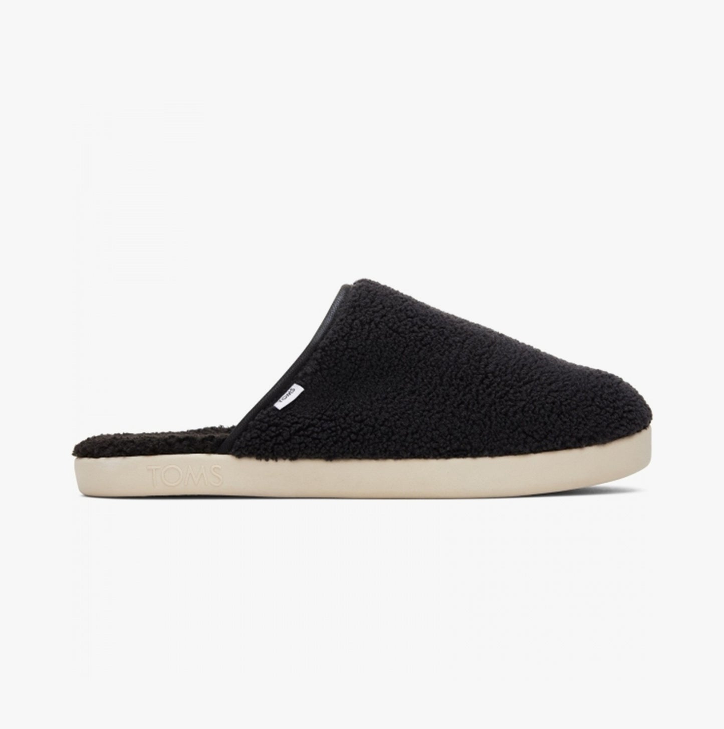 HARBOR FELT Mens Mule Slippers Black/White