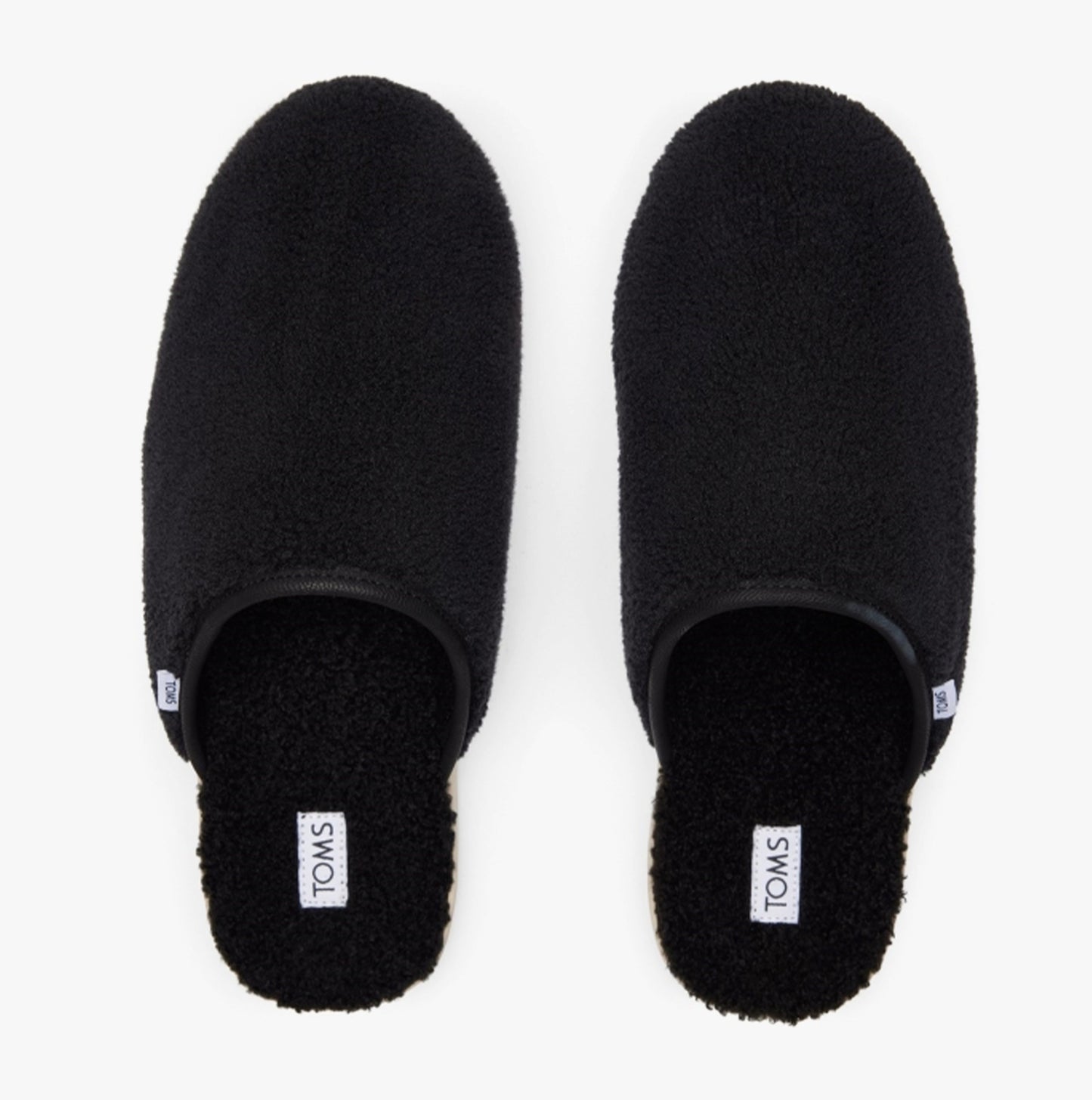HARBOR FELT Mens Mule Slippers Black/White