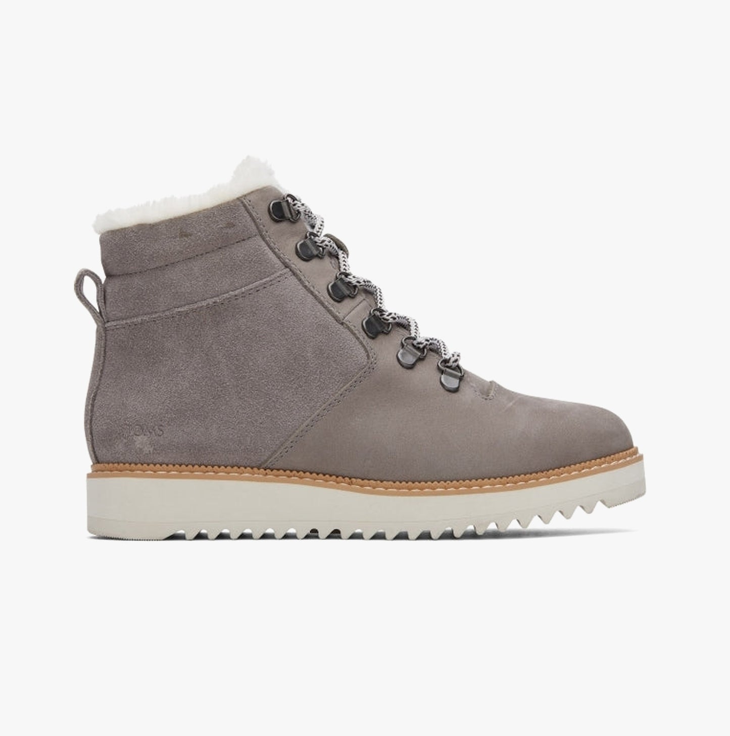 MOJAVE Womens Suede Sawtooth Sole Boots Grey