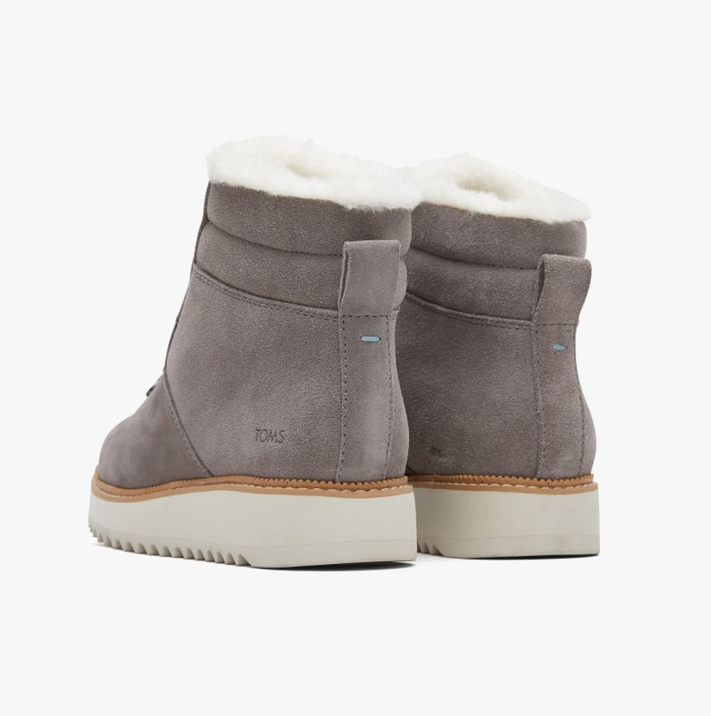 MOJAVE Womens Suede Sawtooth Sole Boots Grey
