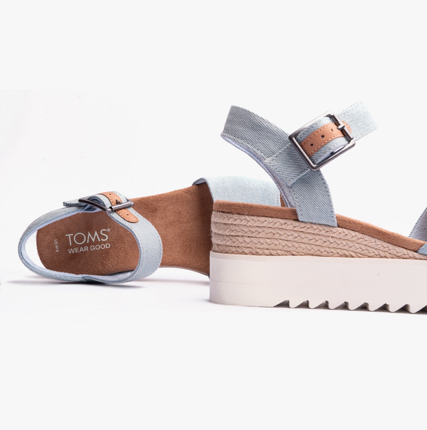 DIANA Womens Sandals Pastel Blue