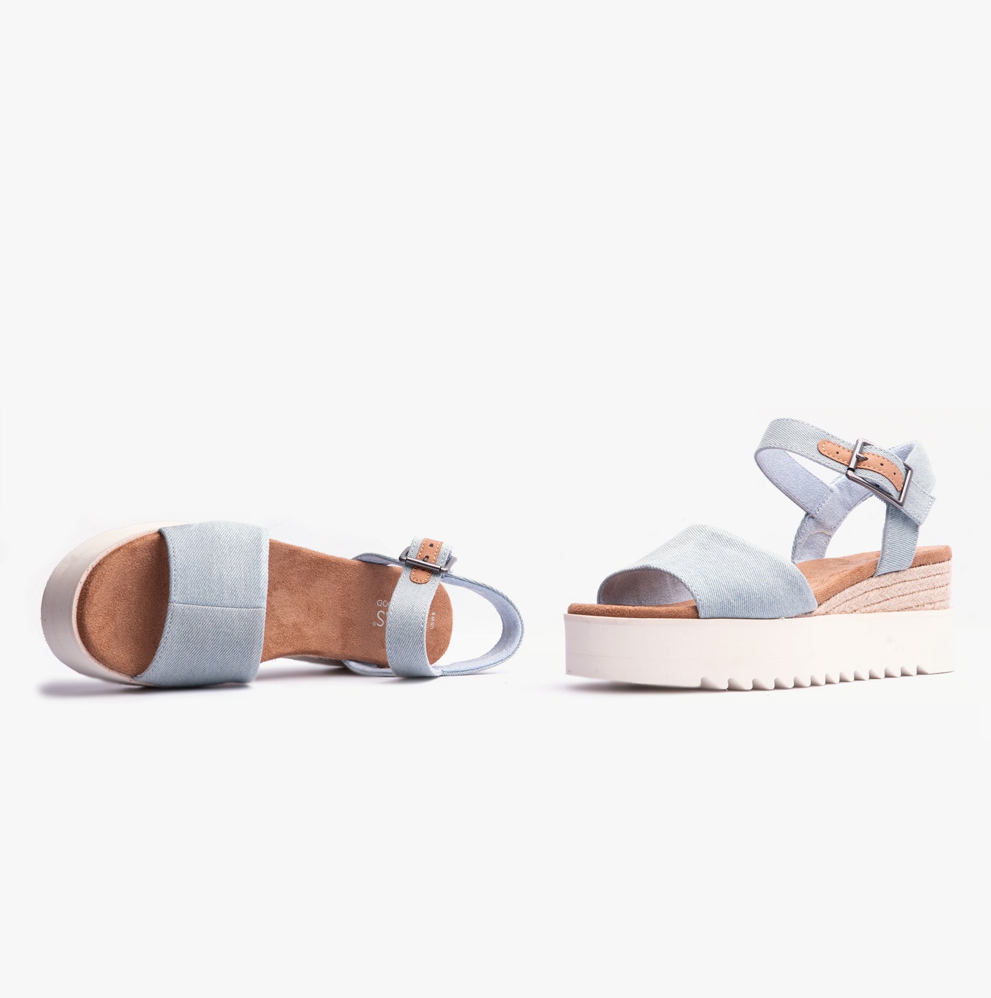 DIANA Womens Sandals Pastel Blue