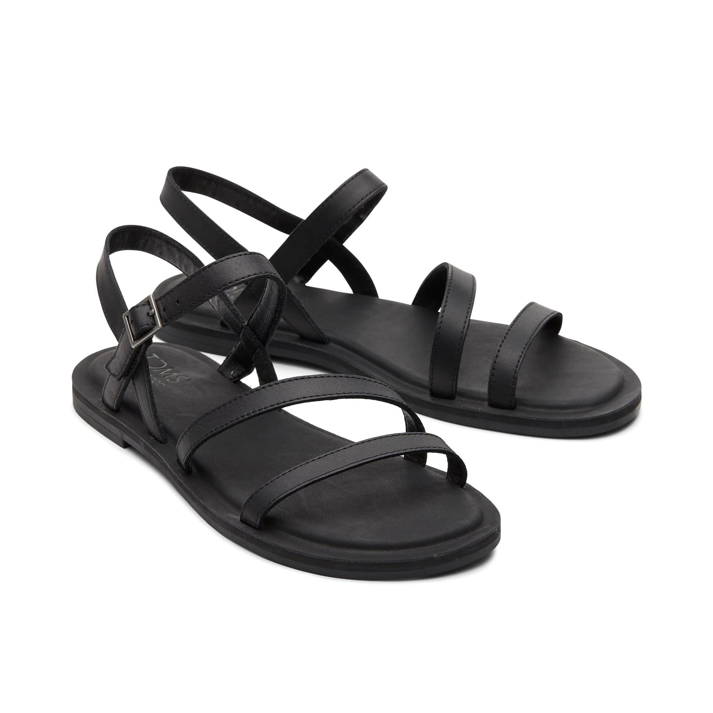 TOMS KIRA Womens Ankle Strap Sandals Black