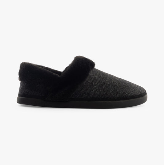 OSLO Womens Slippers Black