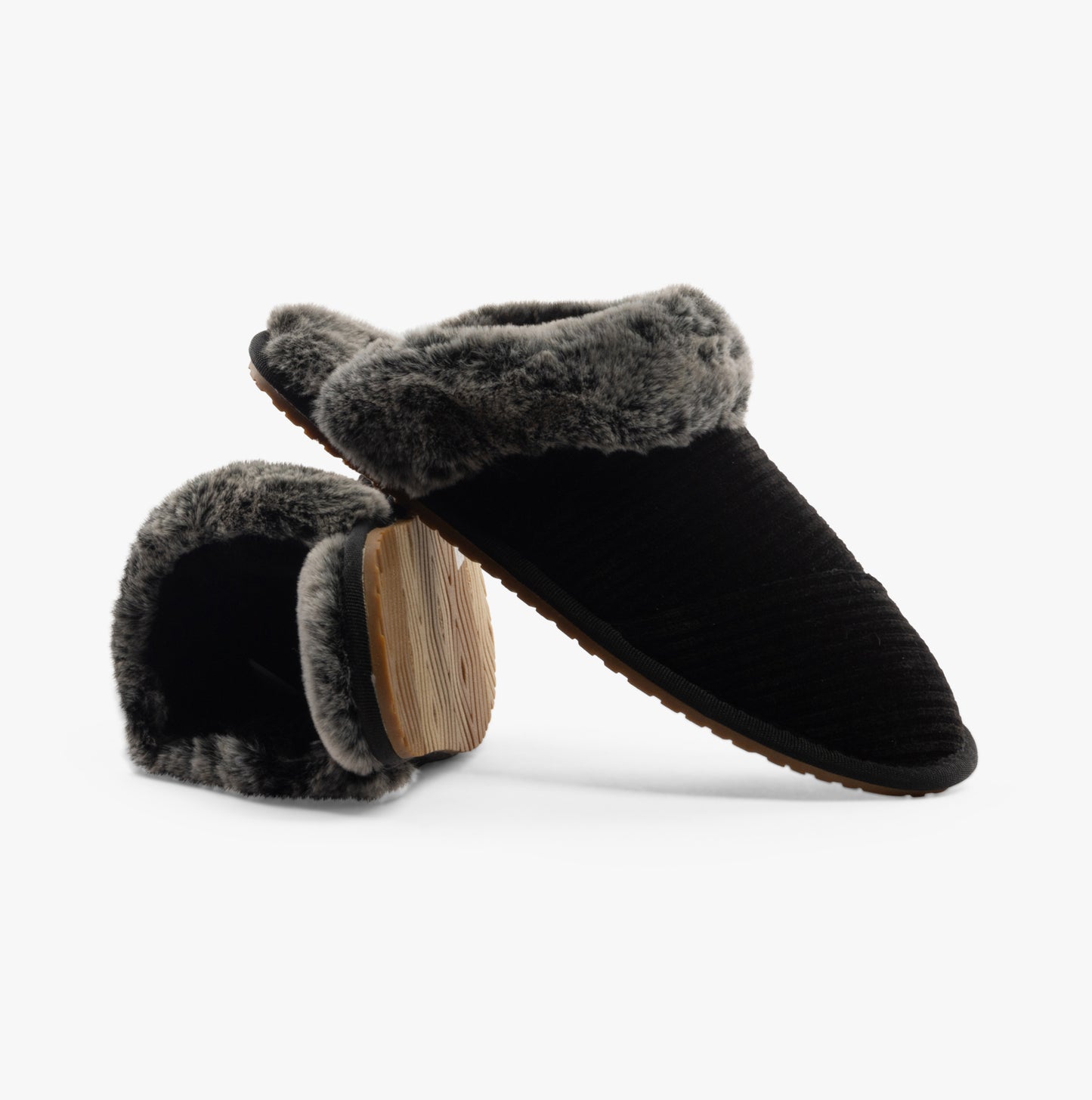 VALERIE Womens Slippers Black