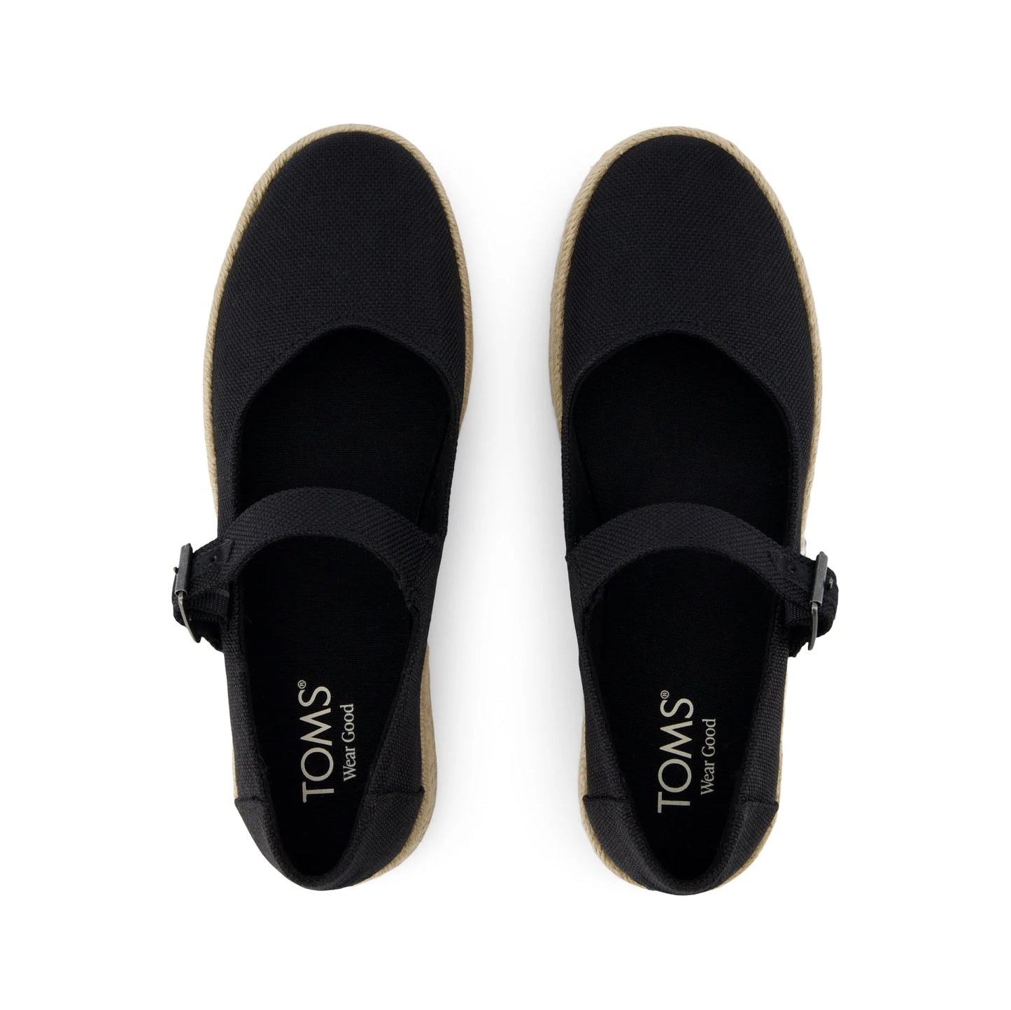 TOMS CAROLINA MARY JANE Womens Comfort Sandals Black
