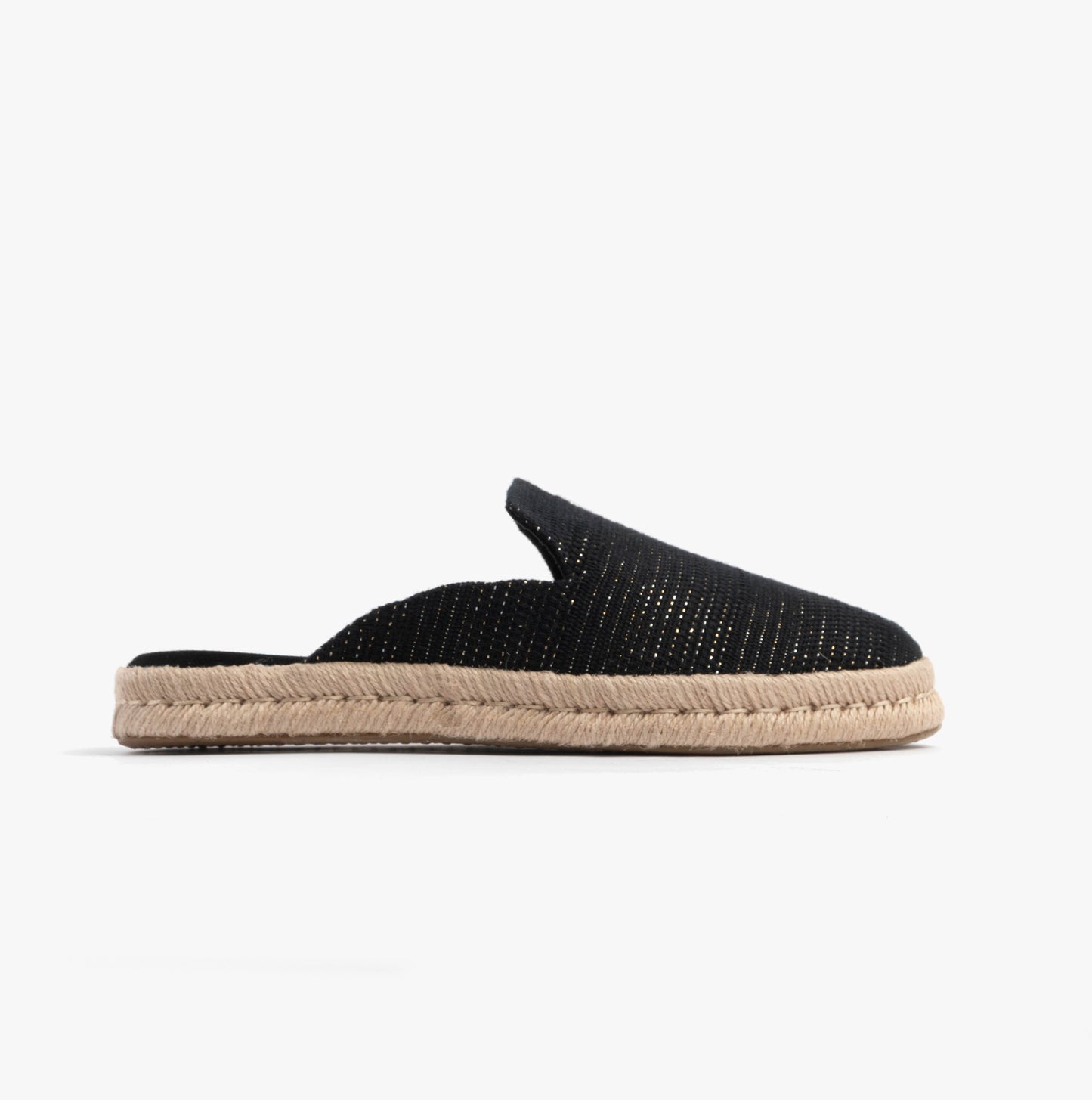 SANTIAGO MULE Womens Espadrille Black