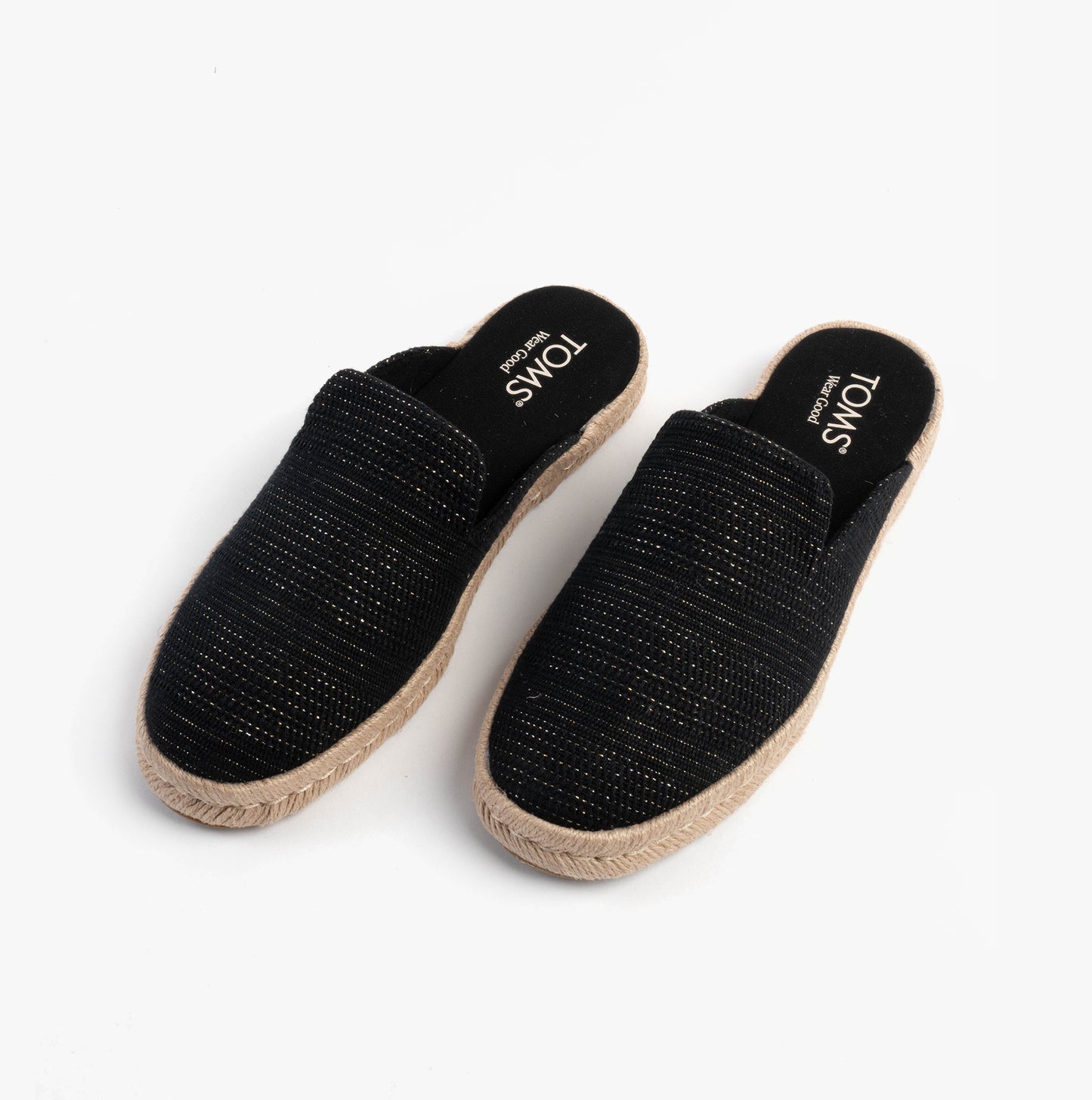 SANTIAGO MULE Womens Espadrille Black