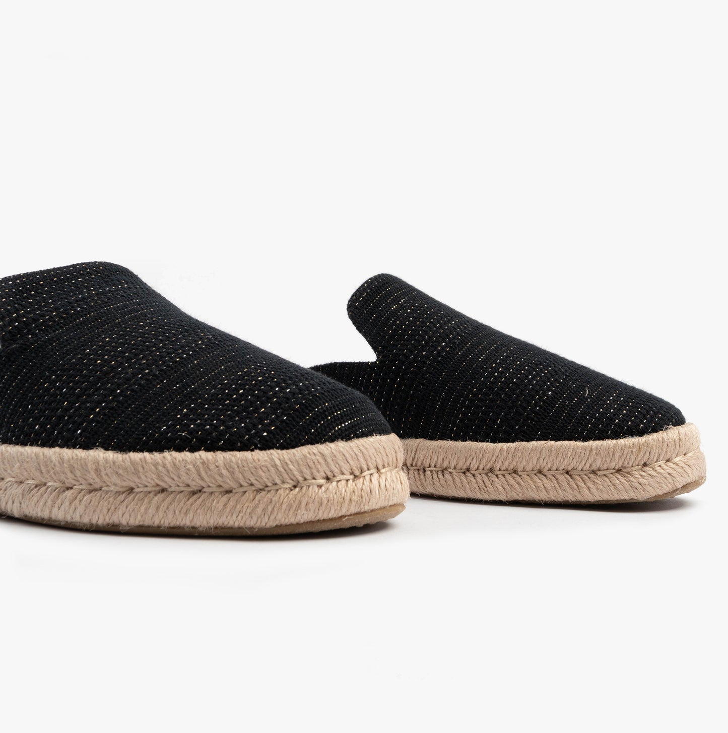 SANTIAGO MULE Womens Espadrille Black