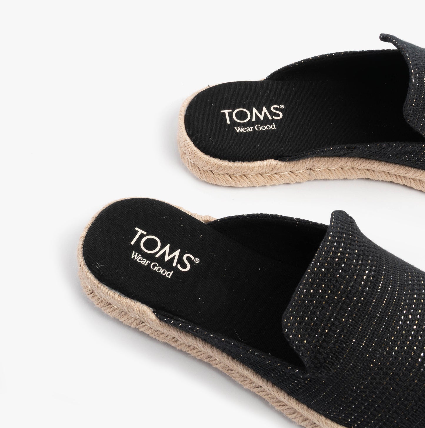 SANTIAGO MULE Womens Espadrille Black