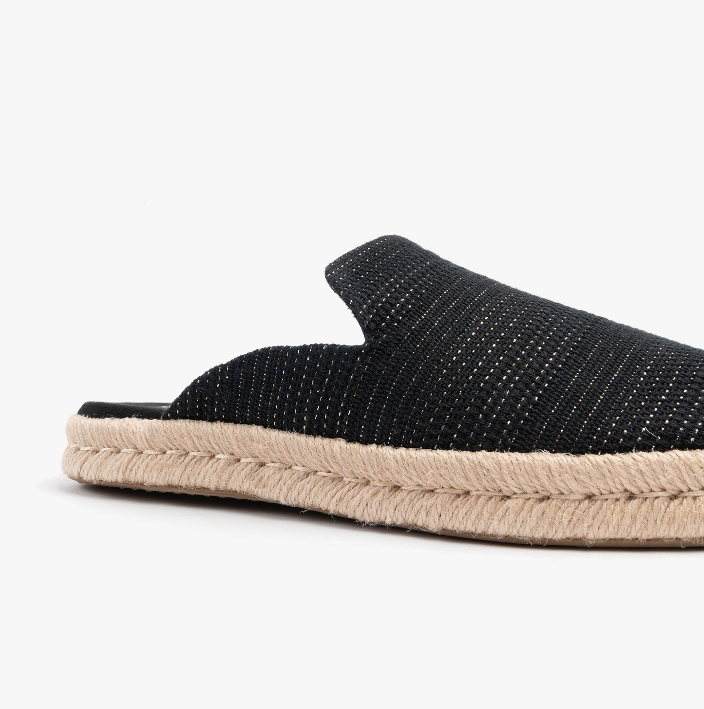 SANTIAGO MULE Womens Espadrille Black