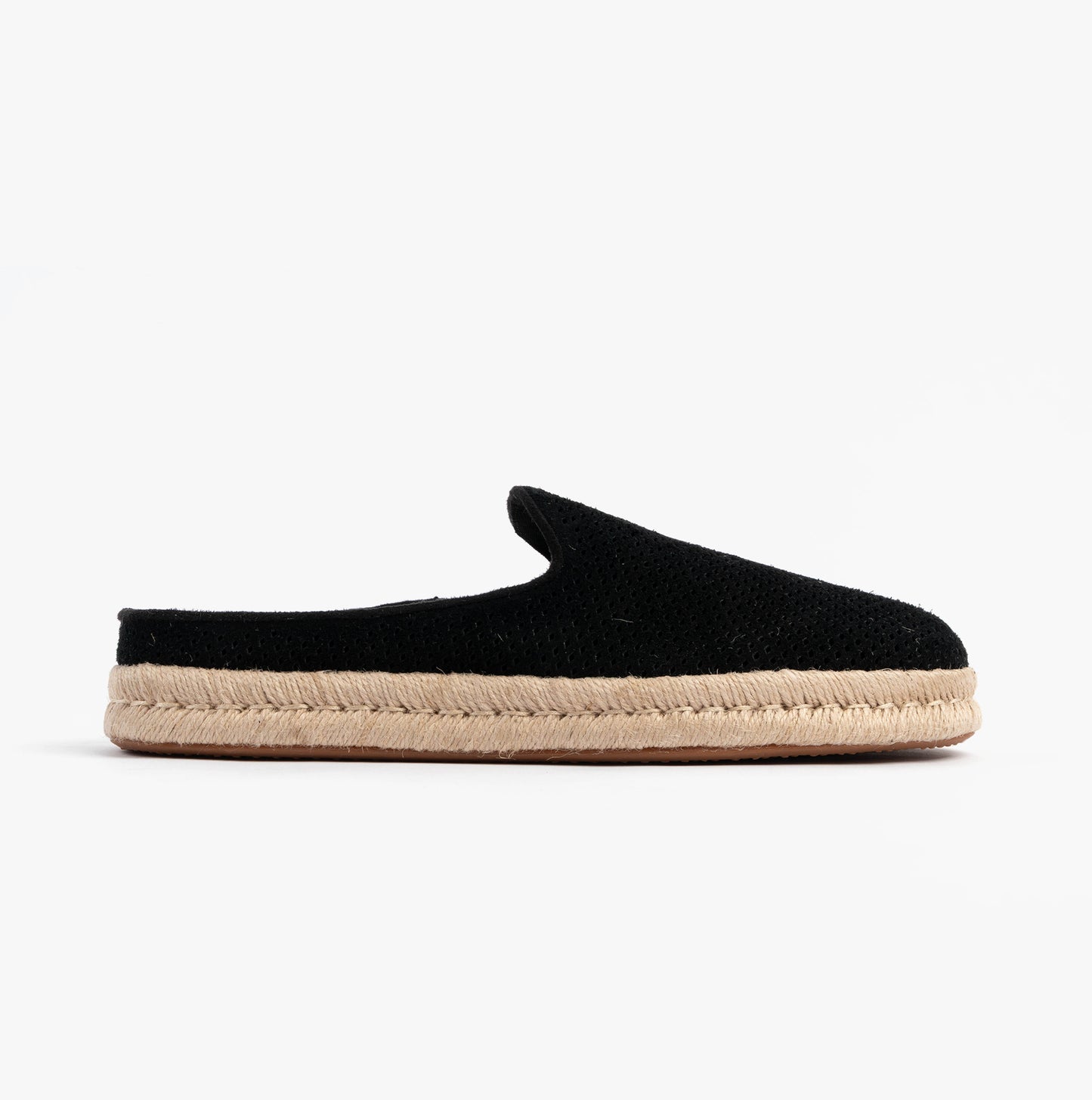 SANTIAGO MULE Mens Espadrille Black