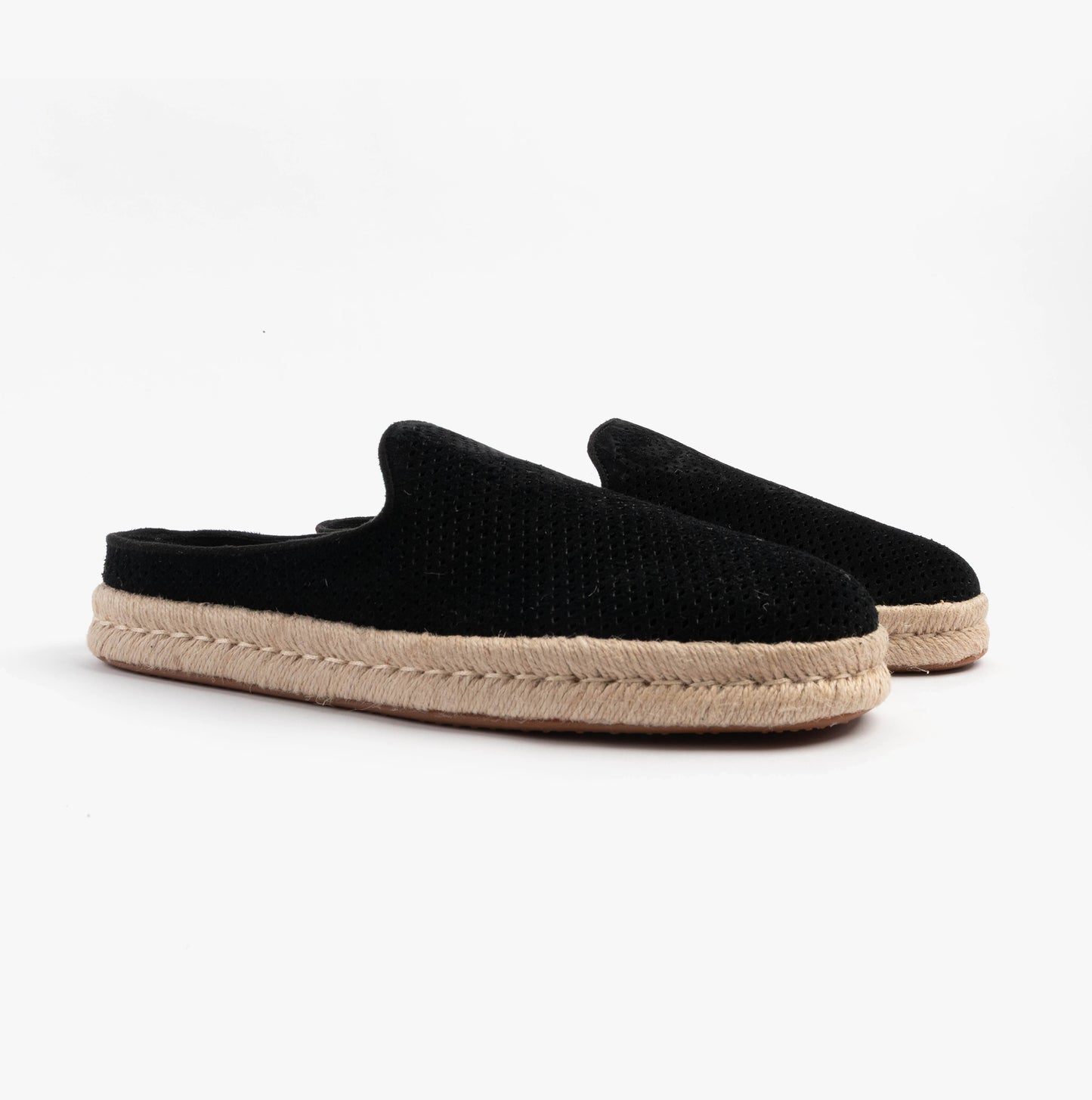 SANTIAGO MULE Mens Espadrille Black