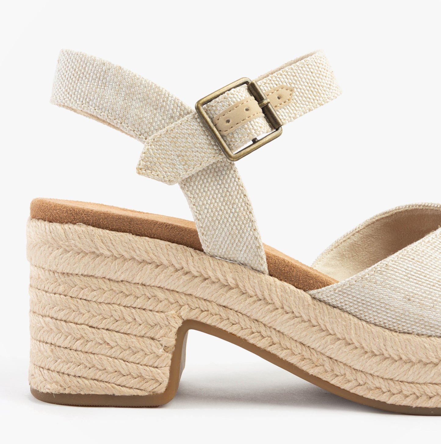 ISLA PEEP TOE Womens Sandals Natural